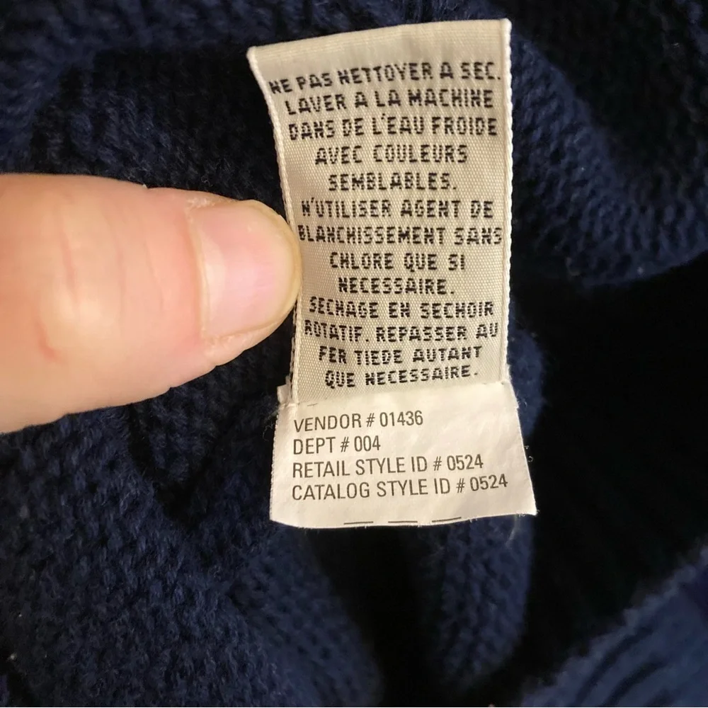 Waffle Knit‎ Fisherman's Sweater Men's 2XL Eddie Bauer - Picture 4 of 8